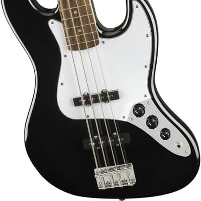 Squier Affinity Jazz Bass - Black (Laurel Fingerboard) image 4