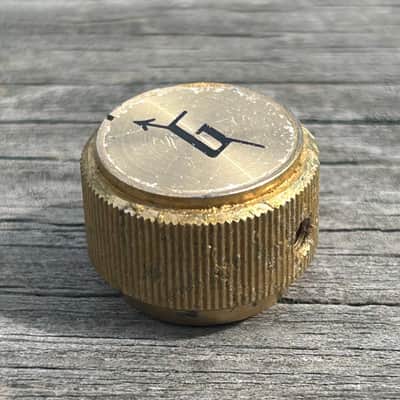 Vintage 1960's Gretsch G Arrow Guitar Knob Gold With Set Screw (05101) image 1