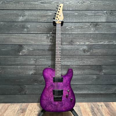 Schecter PT Standard Electric Guitar - Purple Burst Burl image 11