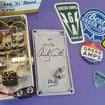 Greer Amps Pork N Beans Germanium 2 in 1 Boost Drive Pedal - Red image 12