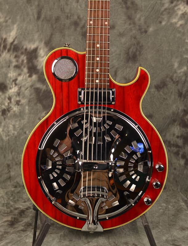 Jay Turser Resonator Electric JT-Res Cherry Lacquer | Reverb