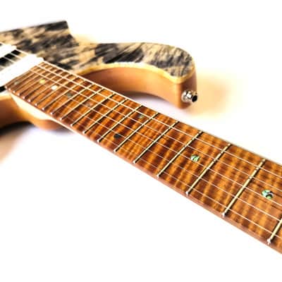 (made in Ukraine) Lobanov Guitars LW Feather '2025 Burled Grey w/GigBag image 3