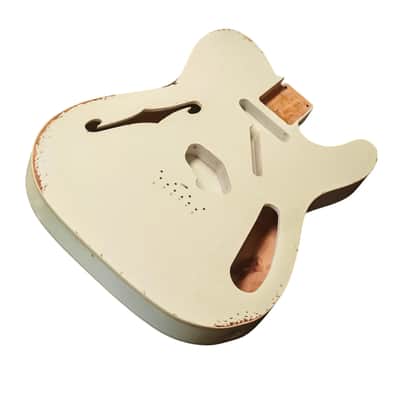 RELIC Vintage White Nitro Telecaster Thinline body image 10