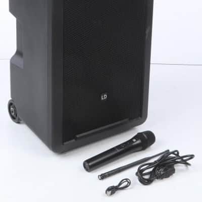 LD Systems ANNY 10 Battery-powered Loudspeaker with Handheld Mic - B47 Band  Black (ANNY10HHDB47U1) image 1