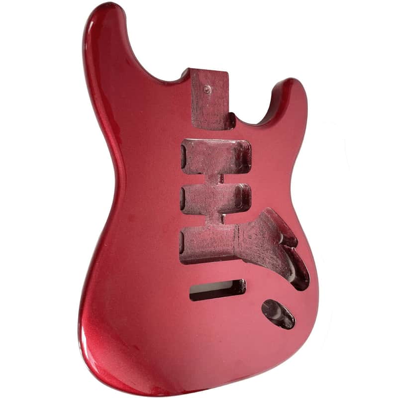 DIY ST Style Electric Guitar Body – Solid Alder Wood – Blue Nitro Finish – SSS Route image 1