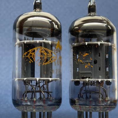 Amperex 12AU7 ECC82 • 1970 • 100% MATCHED & BALANCED Gm & mA Pair • Strong NOS • Orange Globe • Philips, Heerlen ΔOA3 MATCHED CODES • Amplitrex AT-1000 Digitally Tested • Quite Very Low Noise • A-01-02 image 6