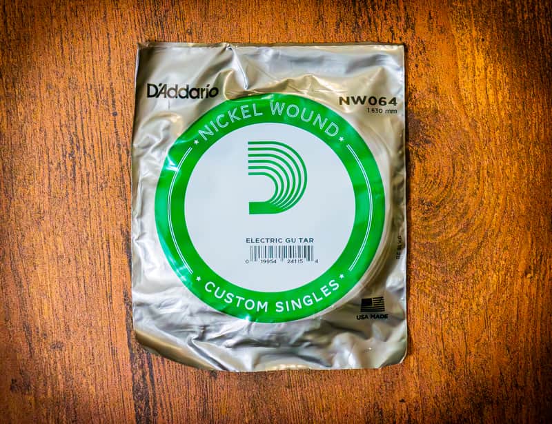 SET of 10 - D'Addario NW064 Nickel Wound Single Electric Guitar Strings, .064 (Brand New/Sealed) image 1