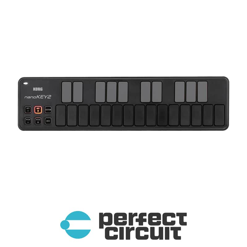 Korg NanoKey2 Slim-Line USB MIDI Controller (Black) image 1