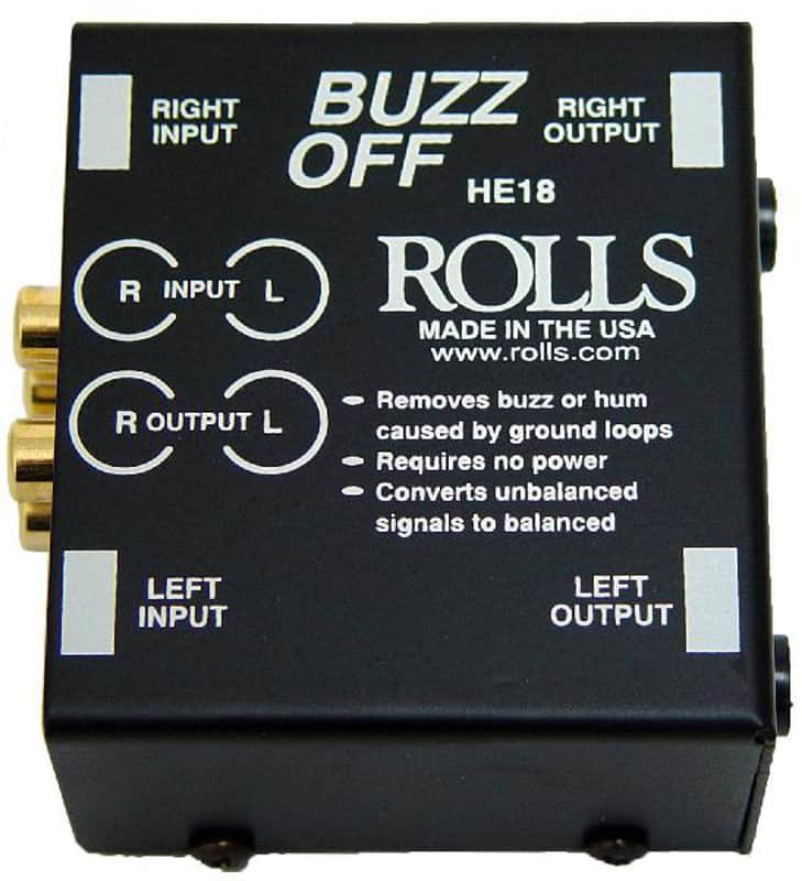 Rolls HE18 Buzz Off Isolator Hum and Buzz Eliminator image 1