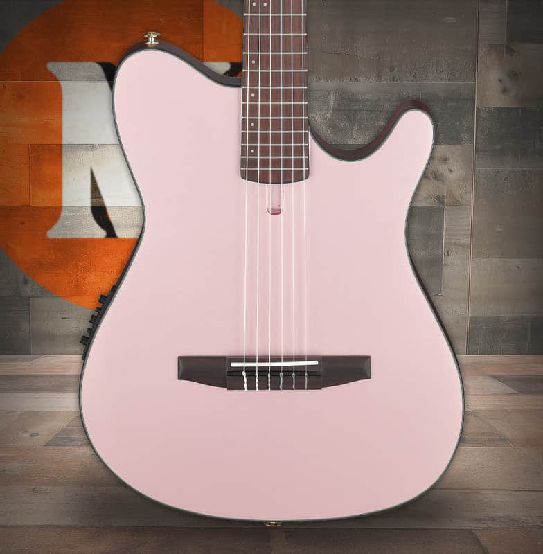 Ibanez FRH10N Thinline Nylon Acoustic Electric Guitar - Rose Gold Metallic Flat (FRH10NRGF) image 1