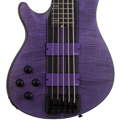 Schecter C-5 GT Bass LH Satin Trans Purple image 1