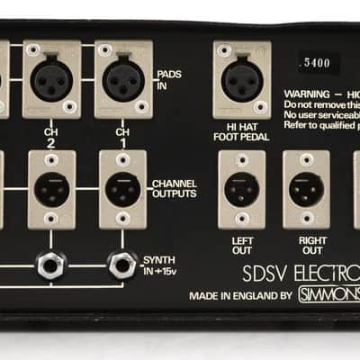 Simmons SDSV Electronic Drum Machine Synthesizer Rack #49100 image 11