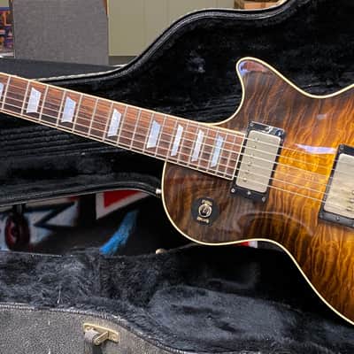 HERITAGE 20th ANNIVERSARY H150 KALAMAZOO USA LES PAUL STYLE R9 CUSTOM SHOP QUILT TOP 2005 TOBACCO BURST image 2
