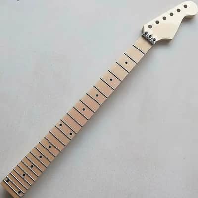 Strat Stratocaster Style Maple Wood Guitar Neck, 24 Frets Fingerboard, Locking Nut image 2