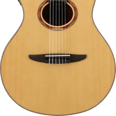 Yamaha NTX3 Thinline Acoustic-Electric Classical Guitar, Solid Spruce Top image 1