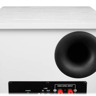 Rockville Rock Shaker 10" Inch White 400w Powered Home Theater Subwoofer Sub image 11