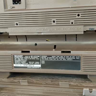 SHARP GF-5757 Rare Vintage Serviced Japan Cassette Deck Boombox Warranty image 3