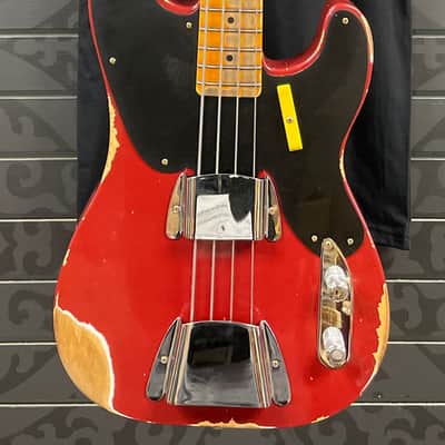 FENDER CUSTOM SHOP LIMITED EDITION '53 PRECISION BASS - HEAVY RELIC, AGED CIMARRON RED 2023 - AGED CIMARRON RED image 10