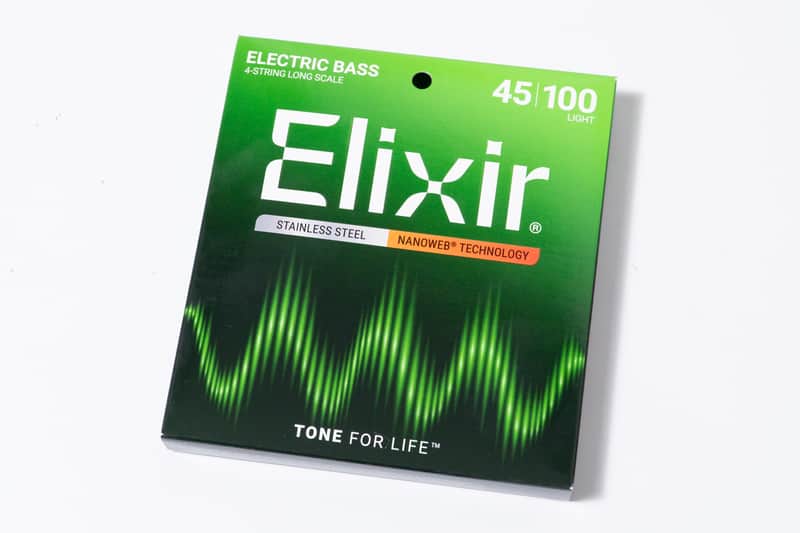 【new】Elixir / NANOWEB Light / Long Scale / Stainless / 4st Bass / #14652 / 045-100【GIB Yokohama】【price included SHIPPING & IMPORT TAX & VAT】 image 1