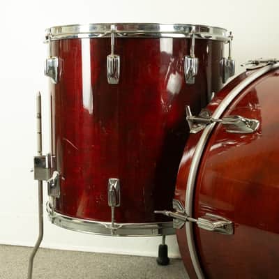 1980s Tama Cherry Wine 14x22 8.5x13 and 16x16 Drum Set image 10