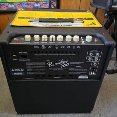Fender Rumble 100 100-Watt 1x12 Bass Combo 2015 - Present - Black image 3