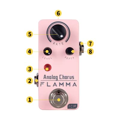 Flamma FC14 Analog Chorus Pedal True Bypass Free Shipment,price include the import duty for US buyer image 11