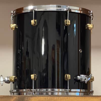 1990's Yamaha Maple Custom 10/12/13/16/22 Black Lacquer Drum Kit image 12