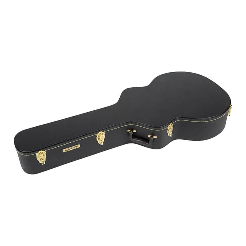 Gretsch G6302 Custom Hard Shell Flat Top Telex Finish Solid Wood Case for 12-String Acoustic Guitars (XL, Black) image 1