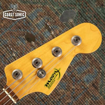 2000 Moon Custom Guitars JB-4 JB-150M Jazz Bass Made in Japan image 11