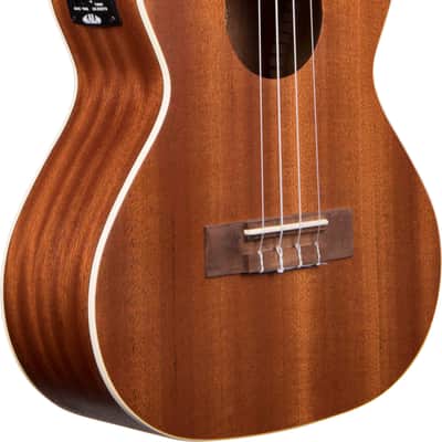Kala KA-TE Satin Mahogany Tenor Acoustic-Electric Ukulele w/ Hard Case image 2
