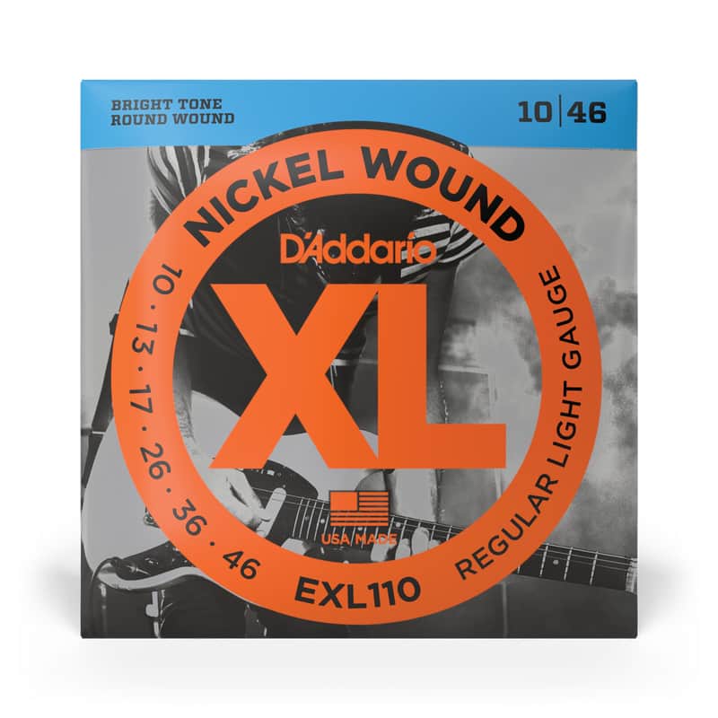 D'Addario 10-46 Regular Light, XL Nickel Electric Guitar Strings, EXL110 image 1