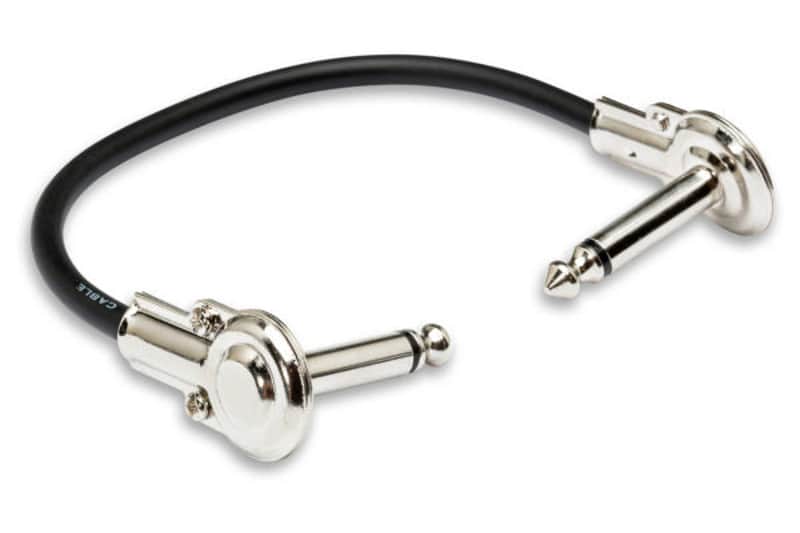HOSA Guitar Patch Cable - Low-profile - Right-angle to Right-angle, 6 in image 1