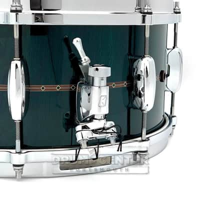 Tama Star Bubinga Snare Drum 14x6.5 Dark Green Cordia w/Outside Inlay image 3