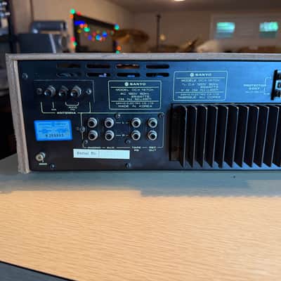 Vintage Woodgrain & Silver Sanyo DCX 1970K Receiver Fresh Service Near MINT RARE image 11