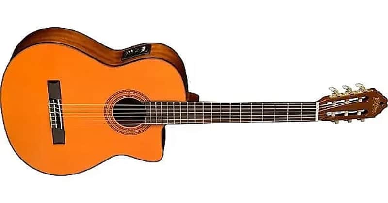 Washburn C5CE Classical Nylon String Acoustic-Electric Guitar - Natural image 1