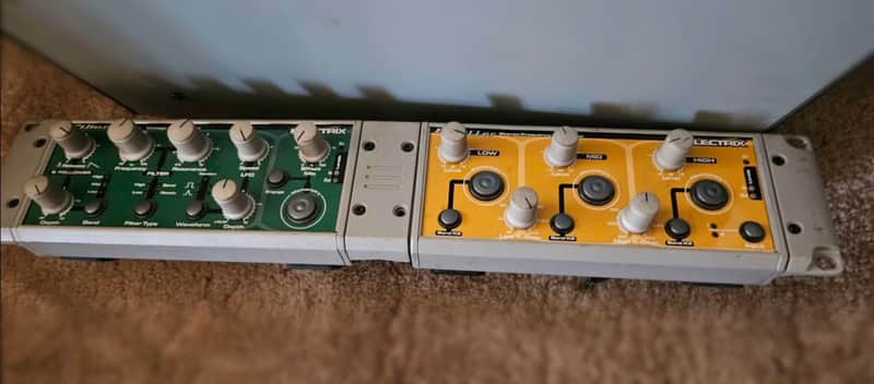 Electrix Filter Queen & EQ Killer Racked Combo 2000s - Green / Yellow Bild 1