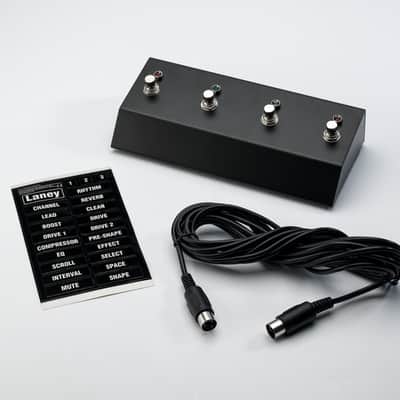 LANEY Laney Footswitch: FS4 (for IRT, VH, NEXUS-SL/SLS), 4 Switches - Led Status Lights -Removable Lead image 1