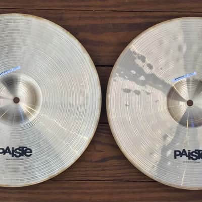 USED Paiste Dimensions 15" Thin Heavy Hi-Hat Cymbals (Pair) image 2