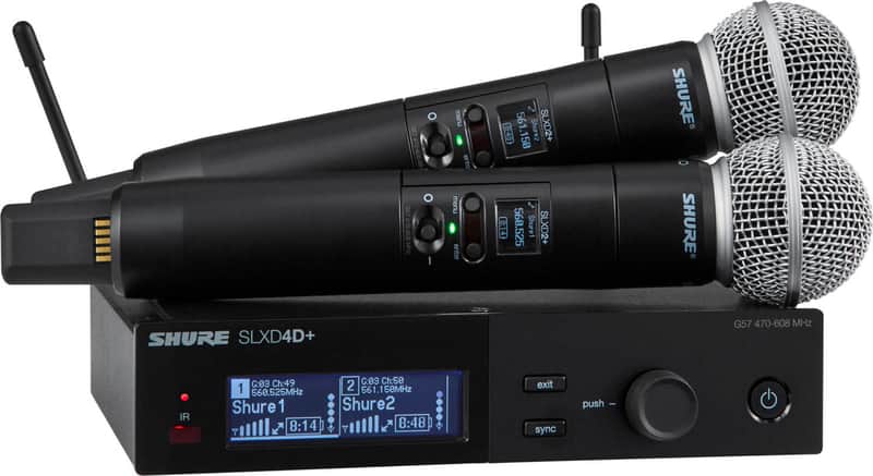 Shure SLXD24D+/SM58 Dual Handheld Wireless Microphone System image 1
