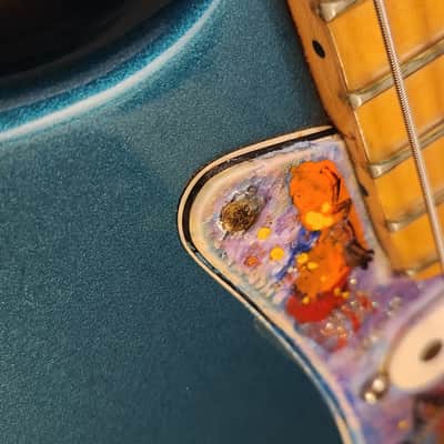 Fender American Standard Stratocaster with Matching Headstock 1995 - Surf Green - Painted Pickguard image 9