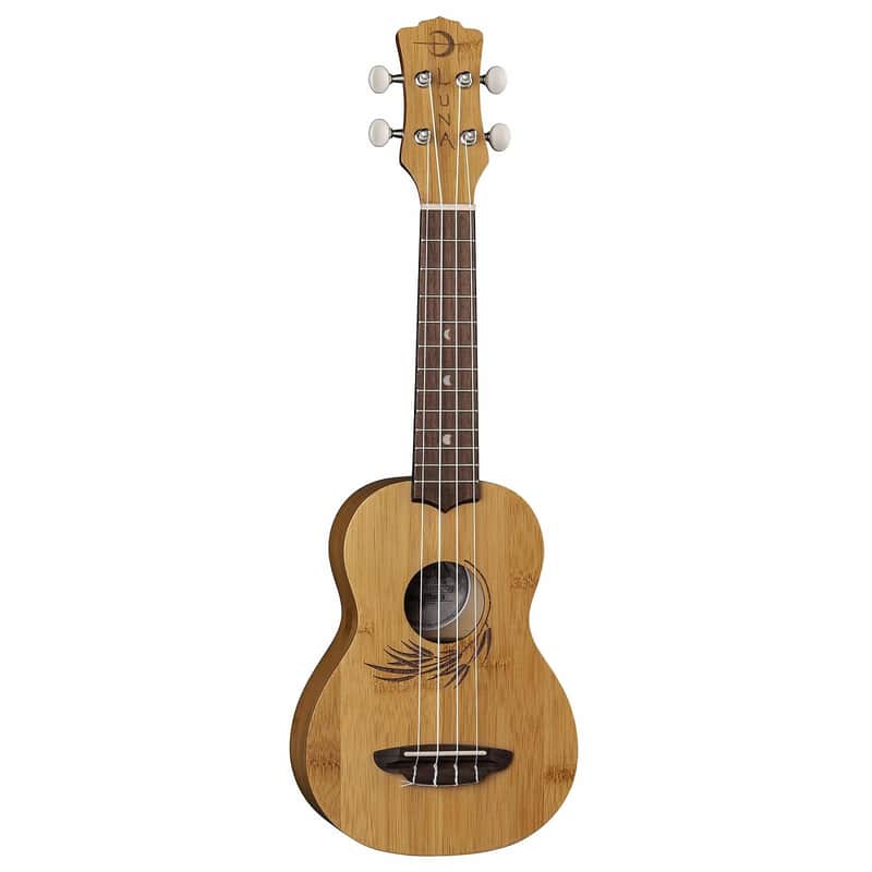 Luna Ukulele Bamboo Soprano w/Gigbag image 1