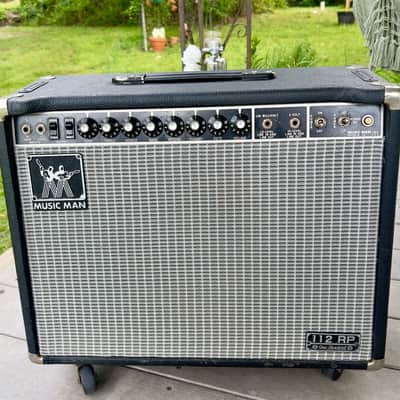 Music Man 112 RP One Hundred 100-Watt 1x12" Guitar Combo with Phaser 1980 - 1984 - Black with Black Badges image 1