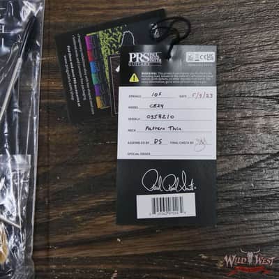 Paul Reed Smith PRS Wild West Guitars Special Run CE 24 Painted Black Neck 57/08 Pickups Violin Amber Sunburst 7.95 LBS image 10