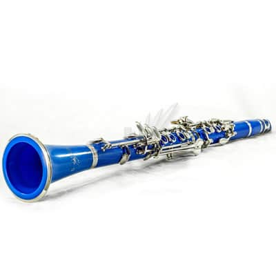 SKY Music High Quality Bb Blue Clarinet Package Nickle Silver Keys German Style image 2