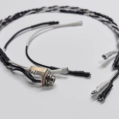 Wiring Harness Layout #2 for Single Cab / 4x12 / 4x10 / 4x15 with Series and Parallel Connection, Vintage Style Speaker Cable, Switchcraft 1/4” Input Jack image 1