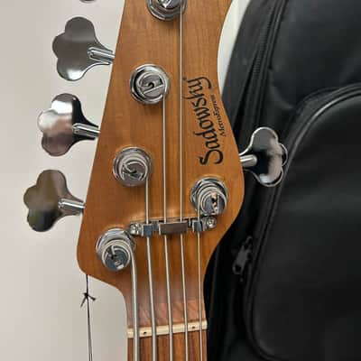 Sadowsky MetroExpress Hybrid P/J 5 String Bass w/Morado Fingerboard - Champagne Metallic image 3