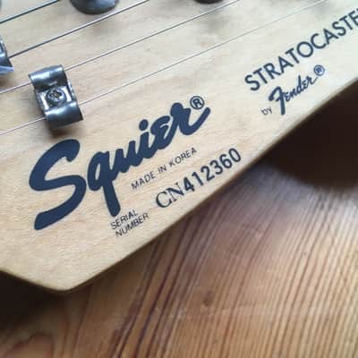Squier Stratocaster Electric Guitar Made in Korea 1994 CN image 8