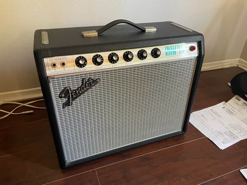 Fender '68 Custom Princeton Reverb-Amp 12-Watt 1x10" Guitar Combo 2013 - Present - Black image 1