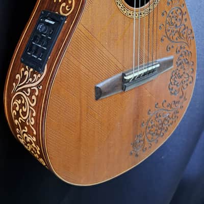 Blueberry Handmade Classical Nylon String Parlor Size Guitar image 4