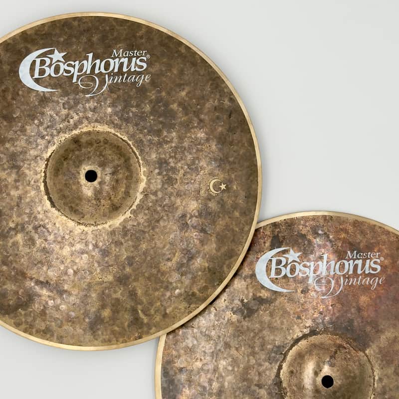 Bosphorus 14" Master Vintage Series Hi-Hat Cymbals image 1